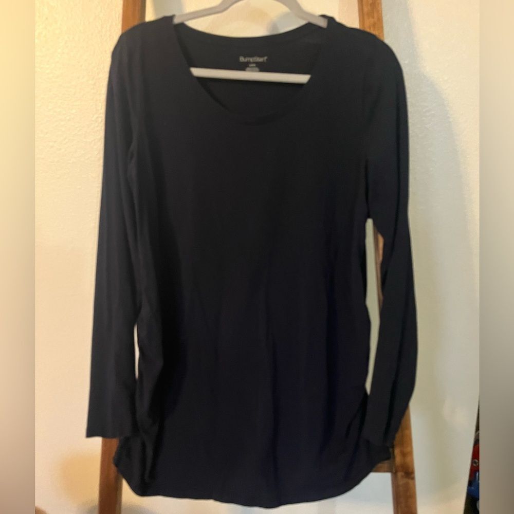 2 Piece BumpStart Maternity Scoop Neck Long Sleeve T-Shirts